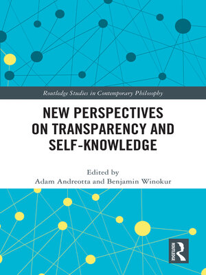 cover image of New Perspectives on Transparency and Self-Knowledge